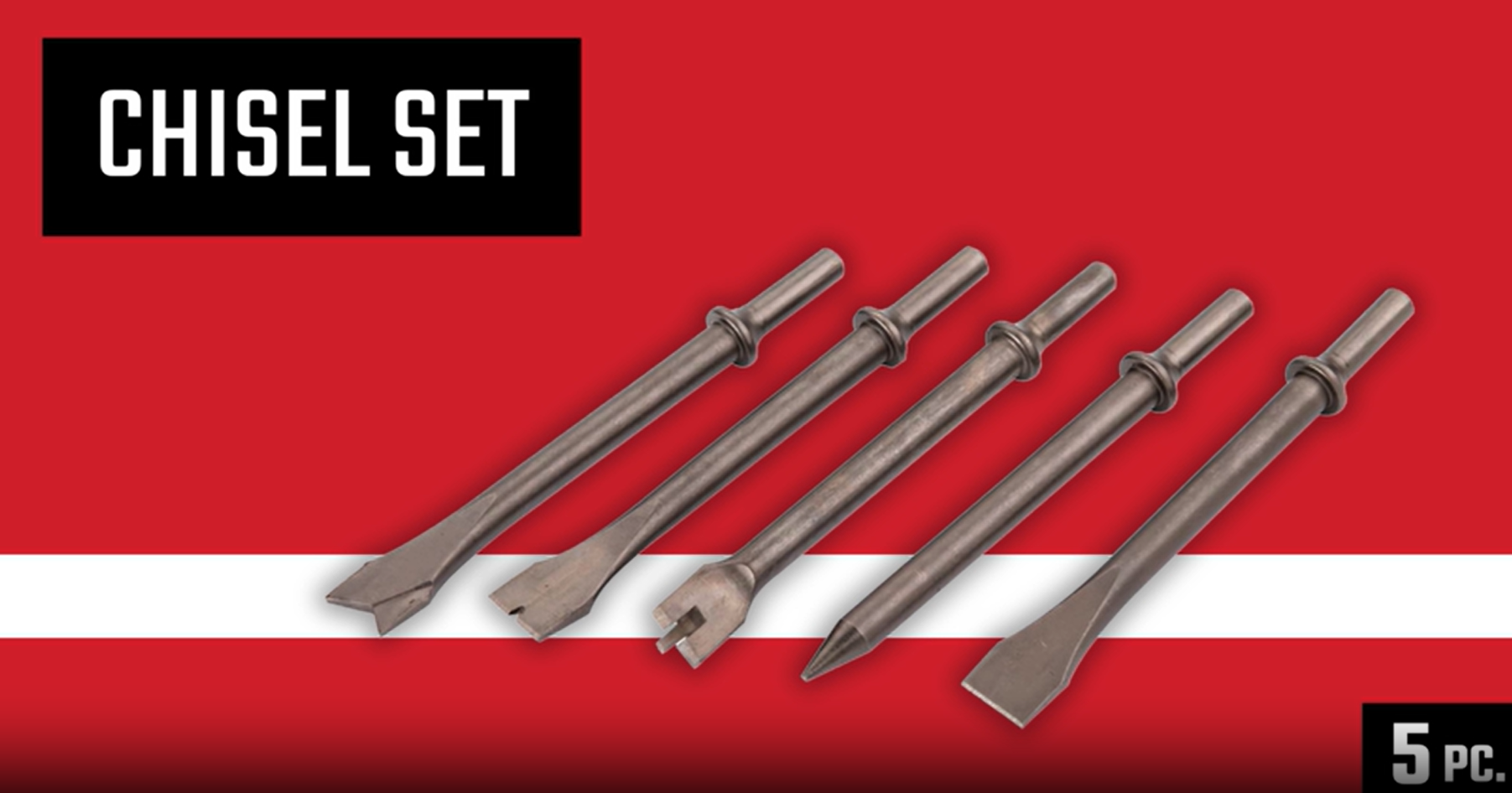 クラフト様 CRAFTSMAN 5-Piece Air Chisel Set, 0.401-in Shank, Hardened Alloy
